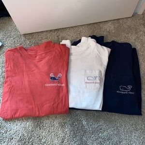 Vineyard Vines T-Shirt Bundle (White & Pink)